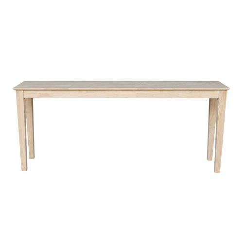Gracie Oaks Jaier Unfinished Solid Wood Console Table & Reviews | Wayfair